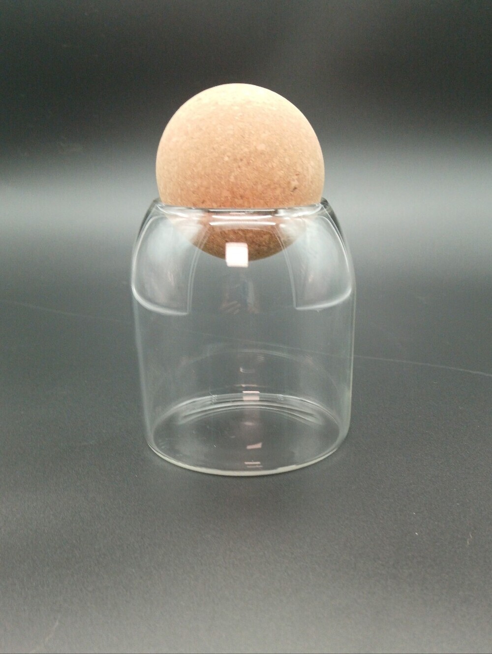 Cork Top Glass Jar - Clear Glass with Natural Cork Lid